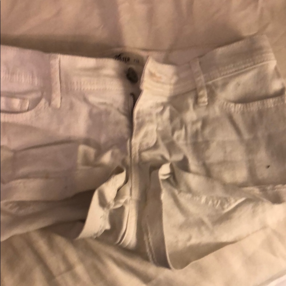 Hollister white Jean shorts